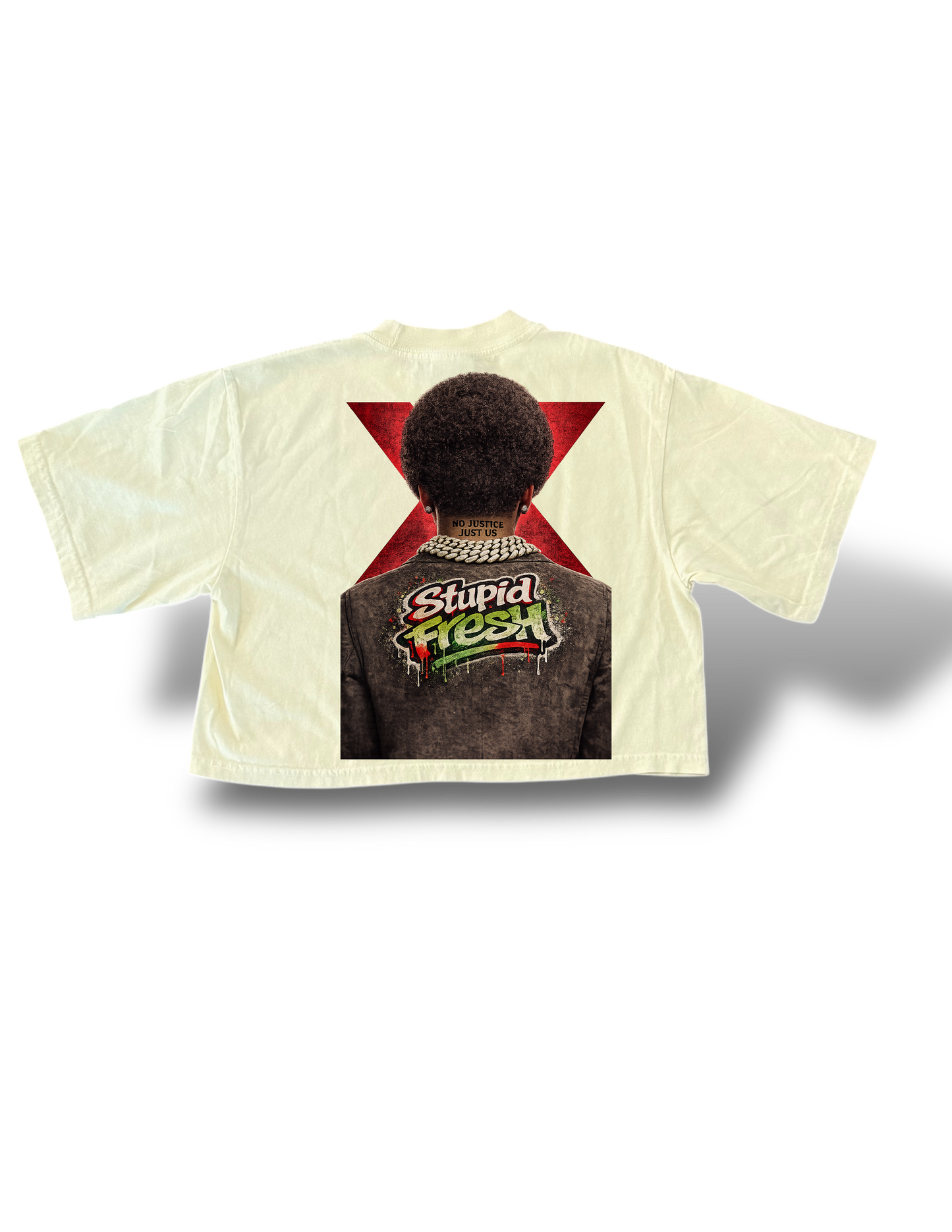 Black history woman’s cropped shirt