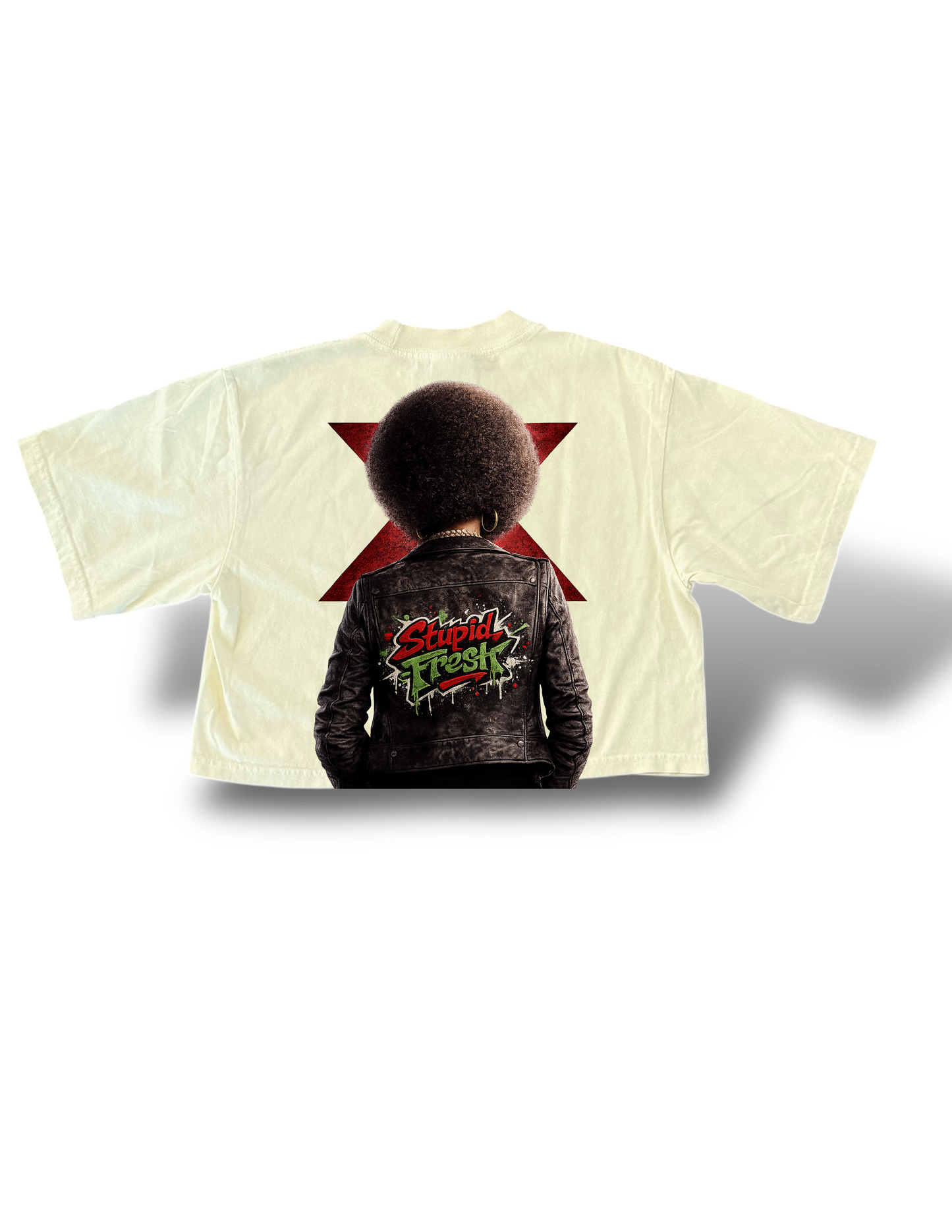 Black history woman’s cropped shirt