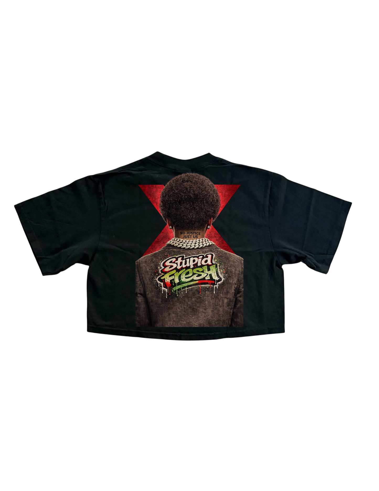 Black history woman’s cropped shirt