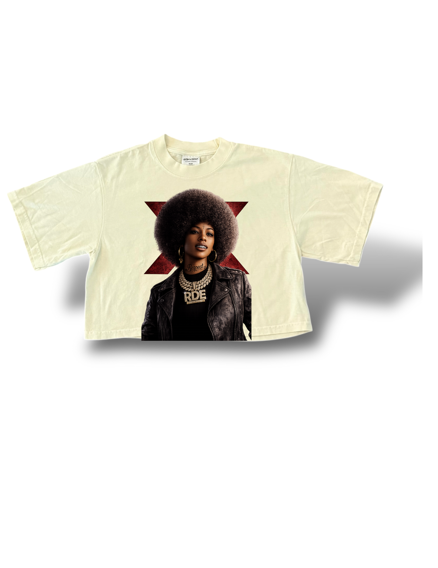 Black history woman’s cropped shirt