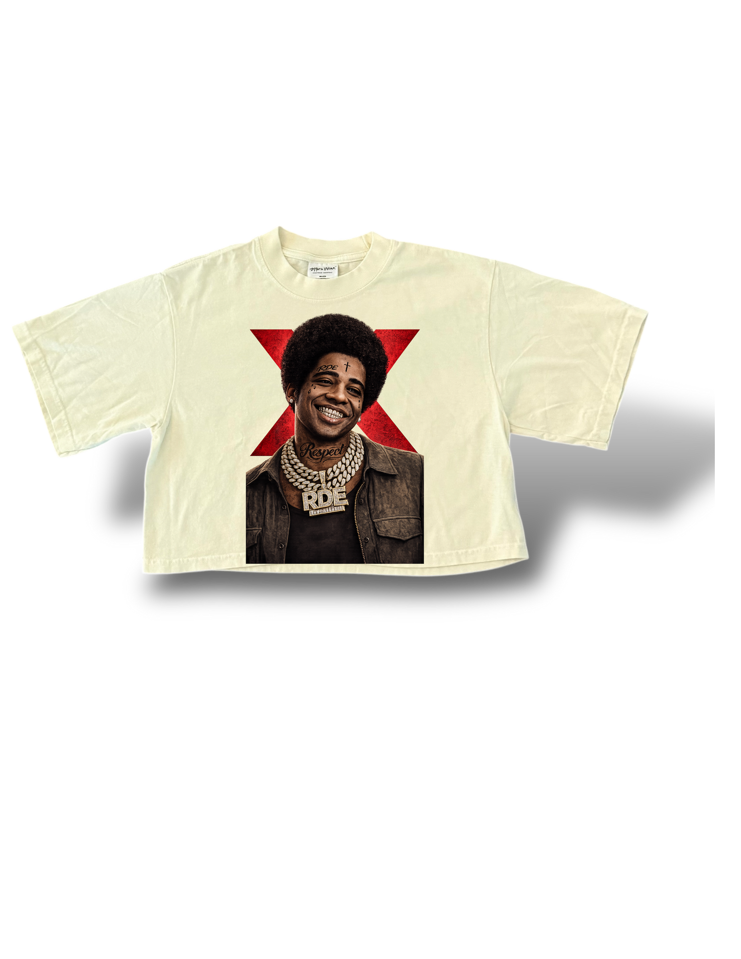 Black history woman’s cropped shirt