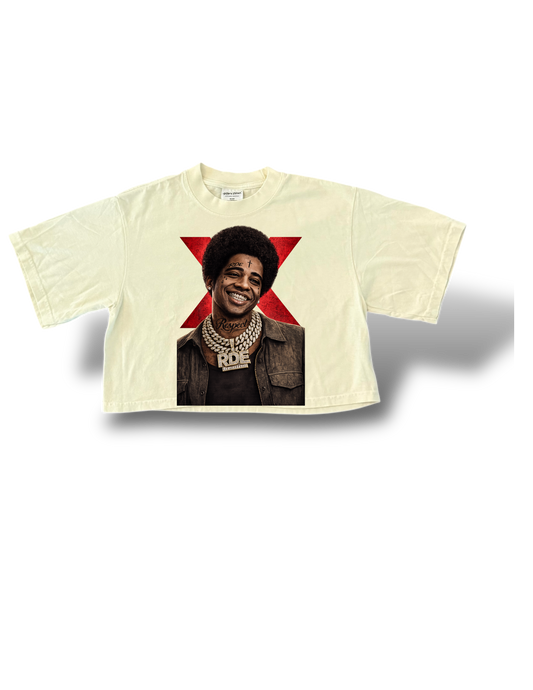 Black history woman’s cropped shirt