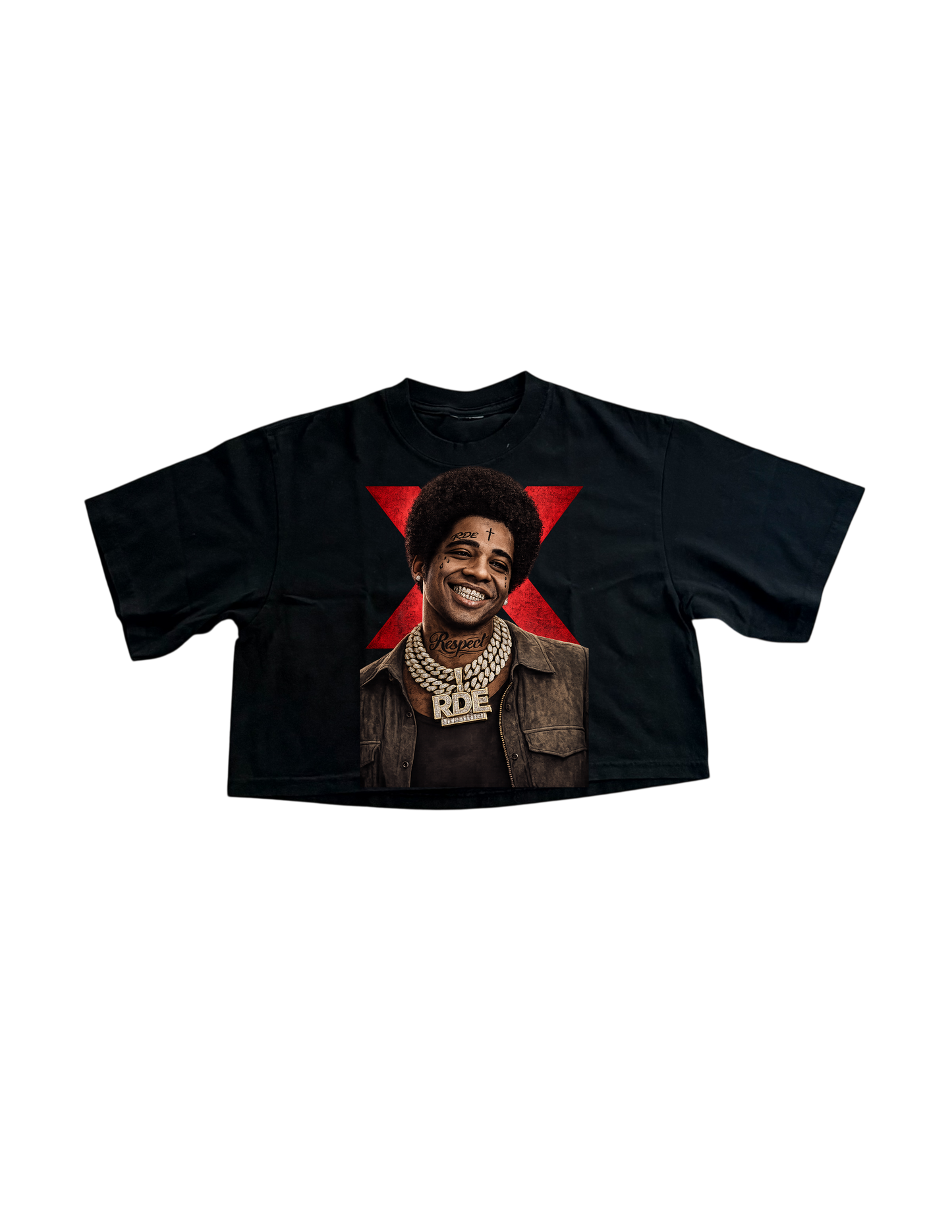 Black history woman’s cropped shirt