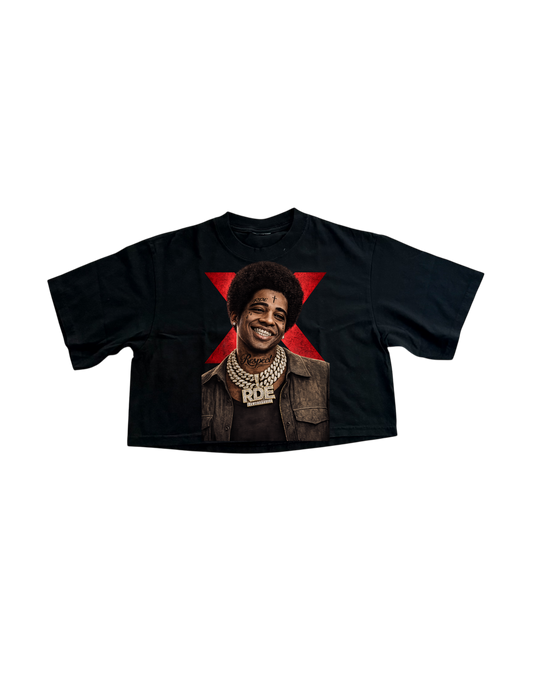 Black history woman’s cropped shirt