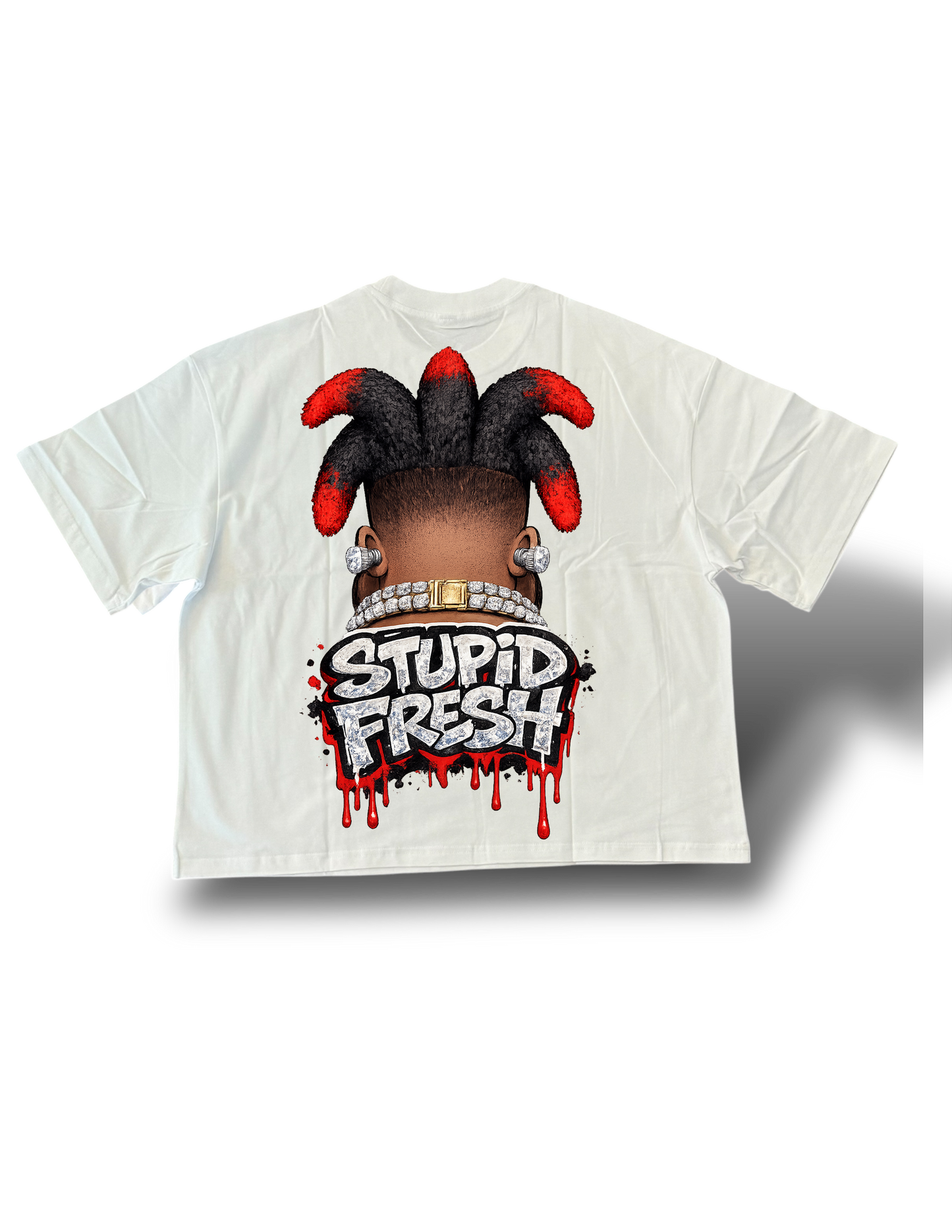 Stupid fresh Mens character box shirt