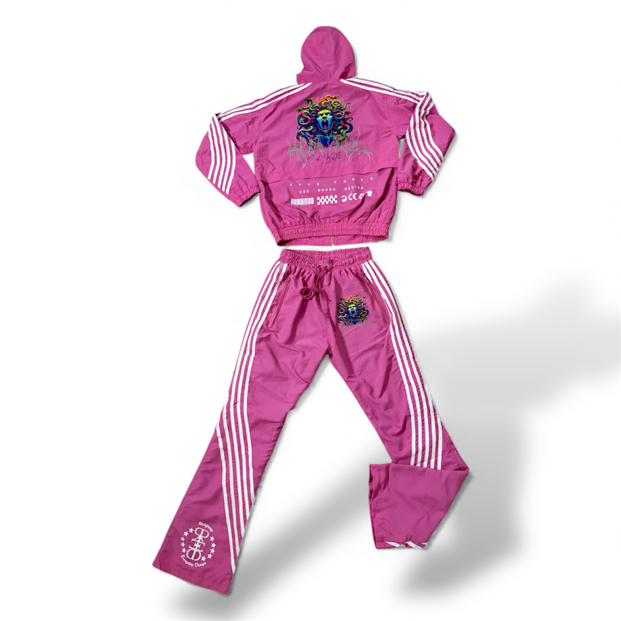 Woman’s 3 piece madussa track suit & crop top