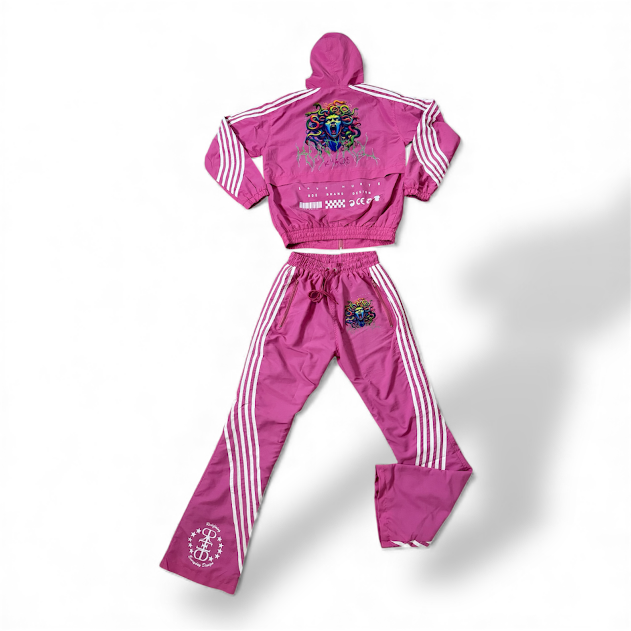 Woman’s 3 piece madussa track suit & crop top