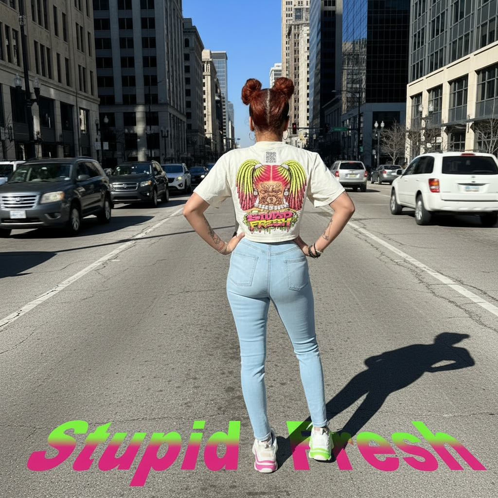 Woman’s cropped box shirt